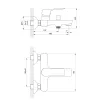 Смеситель для ванной Koller Pool Kvadro Start, черный матовый- Фото 2